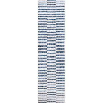 Sukie Modern Offset Stripe Indoor/outdoor Area Rug